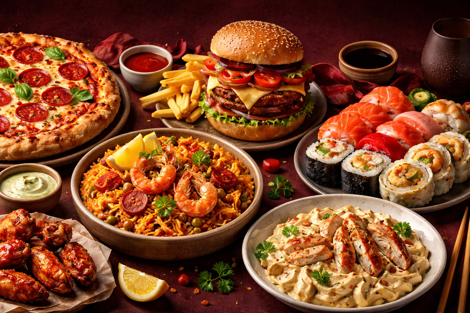 A feast of global flavors